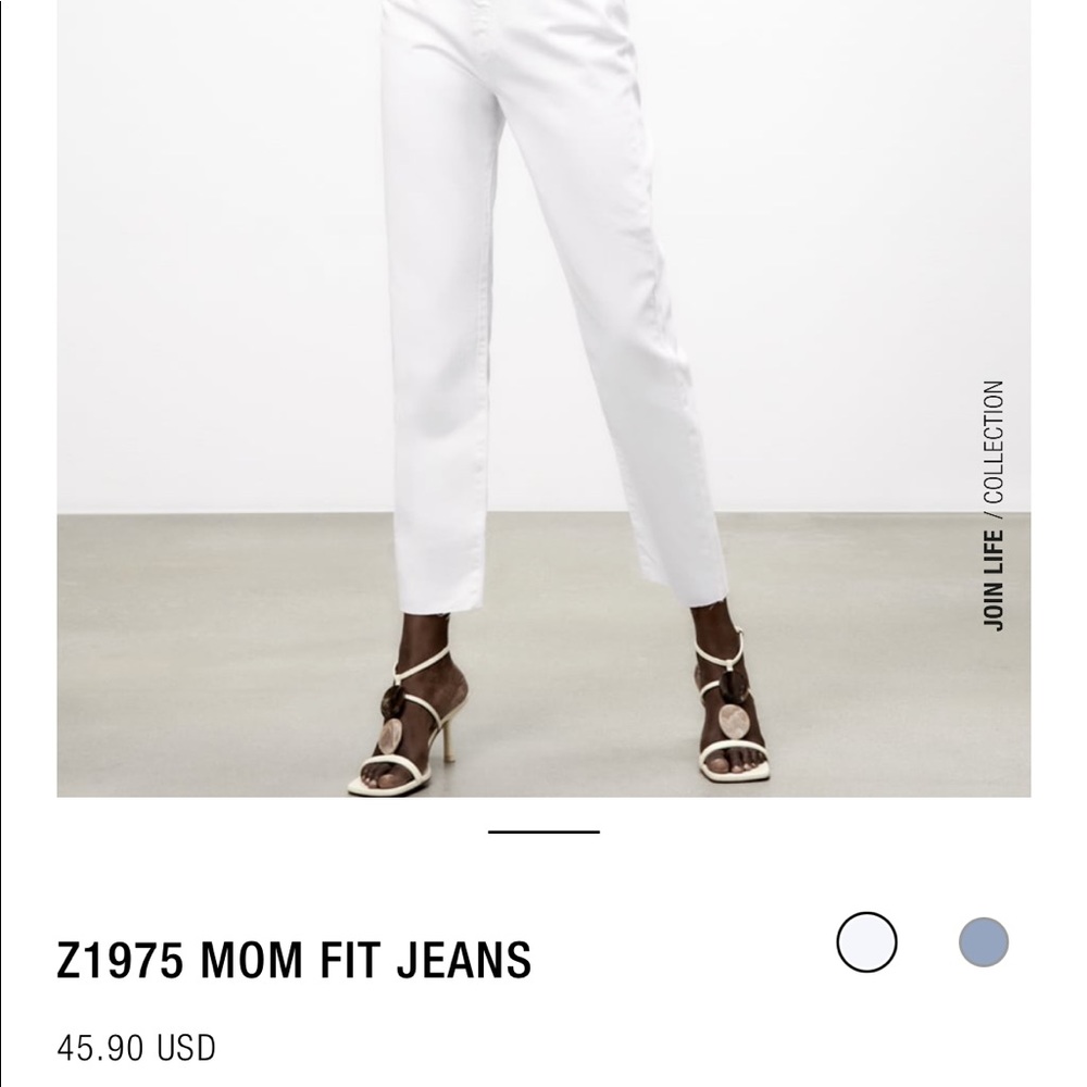 NWT Zara Mom Fit Jeans Z1975